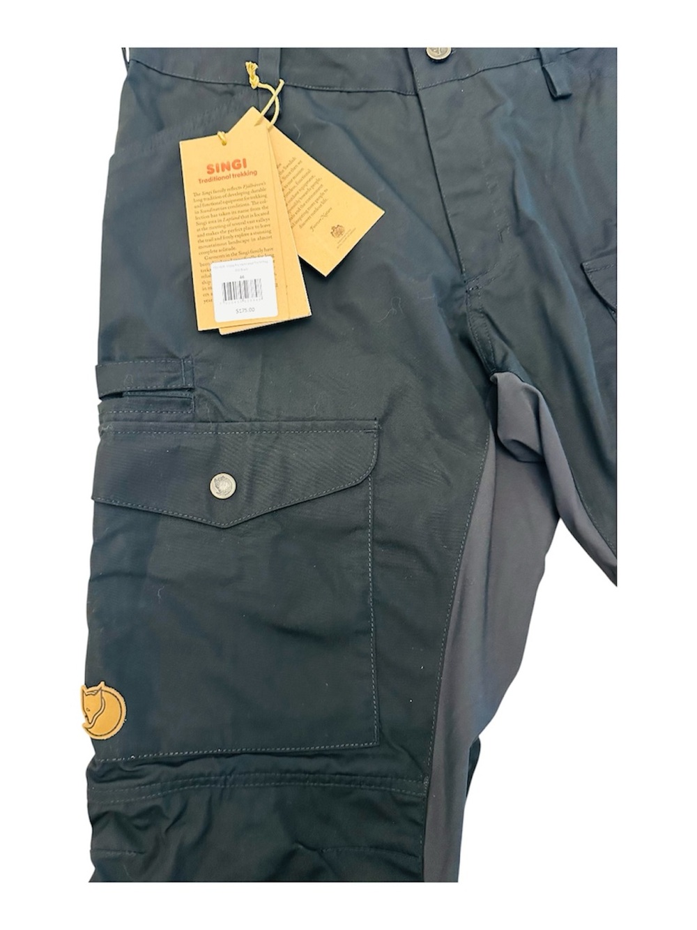 Fjallraven Black Two-Tone Cargo Pants - Picture 4 of 9